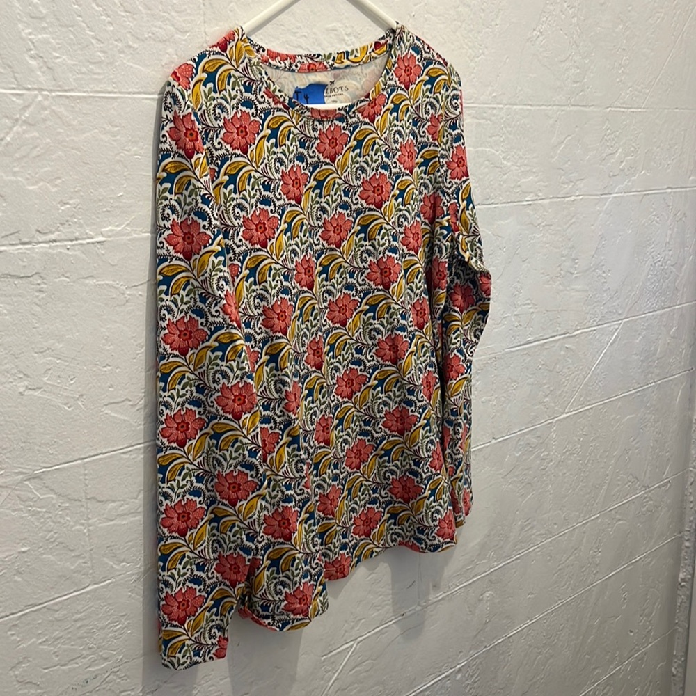 Talbots floral shirt